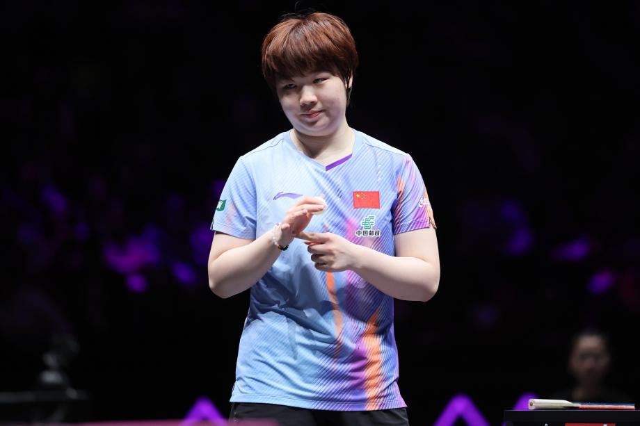 芒果体育平台-WTT重庆冠军赛-蒯曼4-1战胜王艺迪晋级决赛